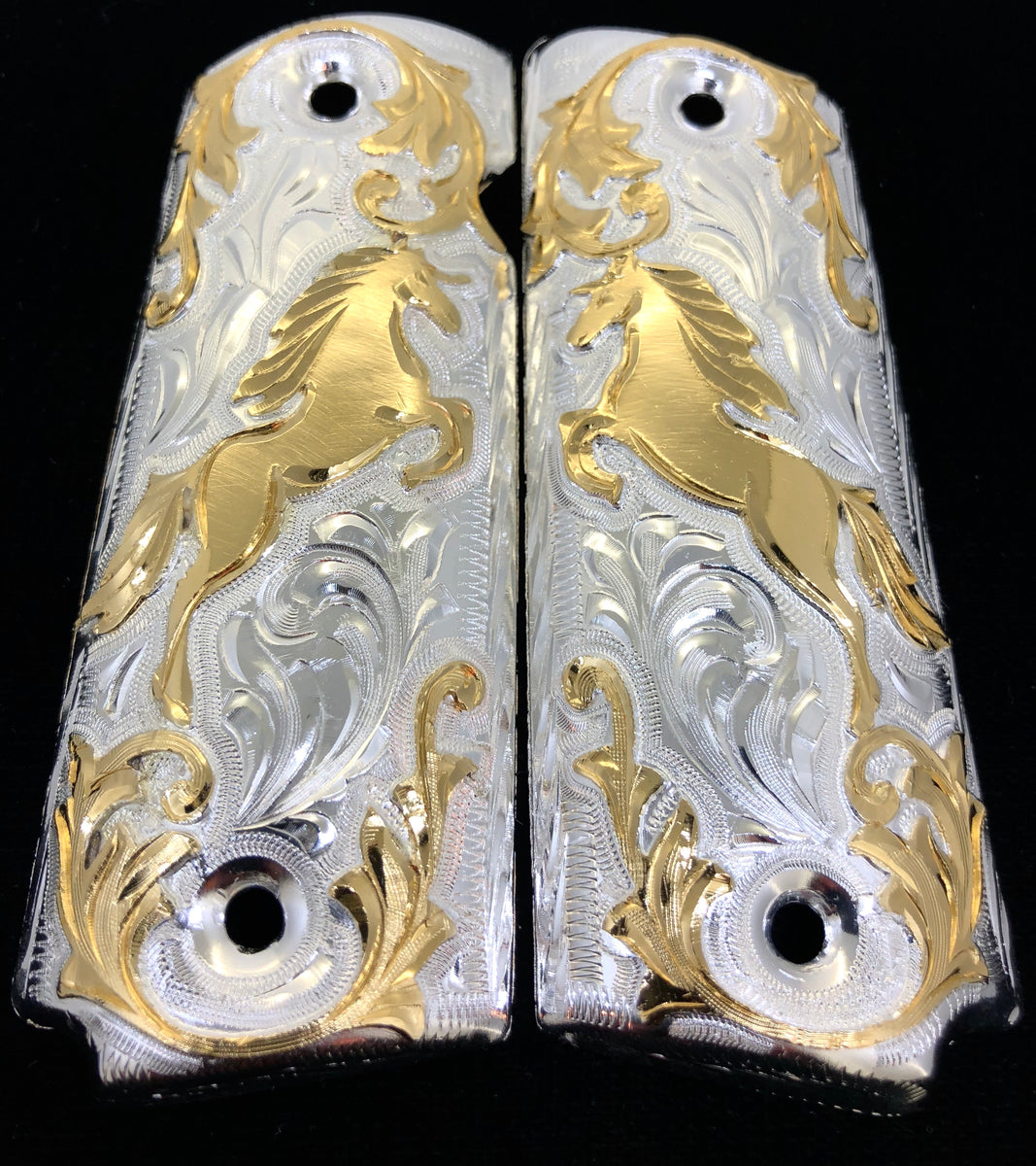 GAHGA 床上手 1911 Full Size Cacha Grips – Blanca Grips