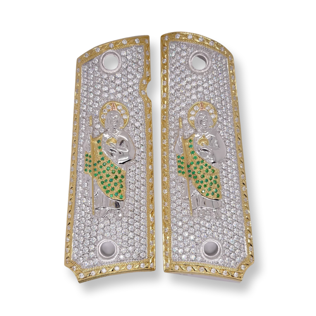 St Jude San Judas 1911 Gun Grips Colt – Blanca Grips