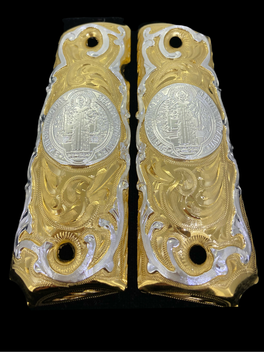 1911 Full Size Cacha Grips Benito – Blanca Grips