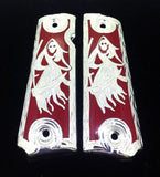 Custom Grim Reaper Santa Muerte gun grips