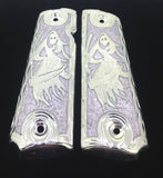 Custom Grim Reaper Santa Muerte gun grips