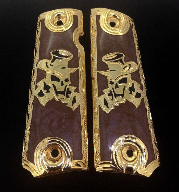 1911 • Gun Grips • Skull • Gamble •  Springfield • Colt •  Super • Rock Island • Cachas • Calavera