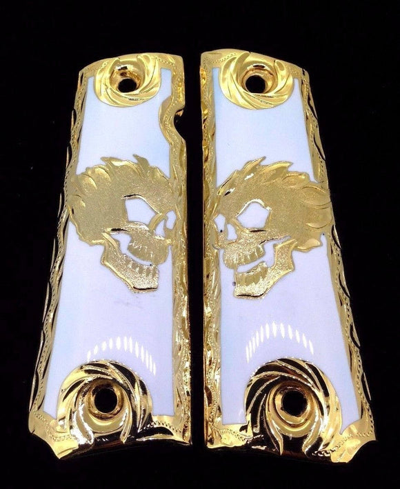 1911 • Gun Grips • Skull •  Springfield • Colt •  Super • Rock Island • Cachas • Calavera • Flames