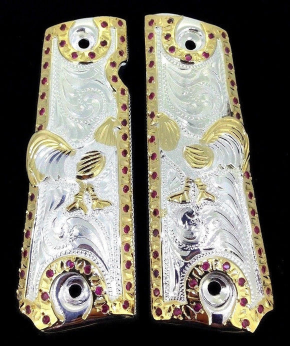 1911 • Gun Grips • Rooster •  Springfield • Colt •  Super • Rock Island • Cachas • Gallo