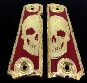 1911 • Gun Grips • Half Skull •  Springfield • Colt •  Super • Rock Island • Cachas • Calavera