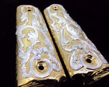 1911 engraved gun grip cachas