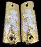 1911 fighting roosters gun grips gallo
