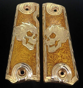 1911 • Gun Grips • Skull •  Springfield • Colt •  Super • Rock Island • Cachas • Calavera • Flames