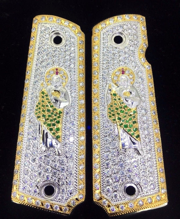 1911 • Gun Grips • St Jude • San Judas •  Springfield • Colt •  Super • Rock Island • Cachas