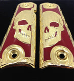 1911 • Gun Grips • Half Skull •  Springfield • Colt •  Super • Rock Island • Cachas • Calavera