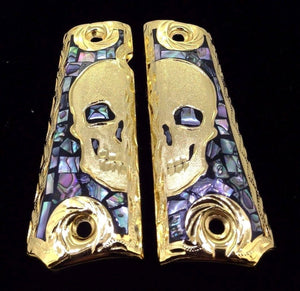1911 • Gun Grips • Half Skull •  Springfield • Colt •  Super • Rock Island • Cachas • Calavera