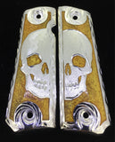 1911 • Gun Grips • Half Skull •  Springfield • Colt •  Super • Rock Island • Cachas • Calavera