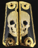 1911 • Gun Grips • Half Skull •  Springfield • Colt •  Super • Rock Island • Cachas • Calavera