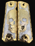 1911 • Gun Grips • Half Skull •  Springfield • Colt •  Super • Rock Island • Cachas • Calavera