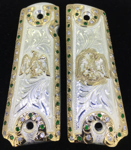 1911 Mexico eagle gun grips Escudo Mexicano