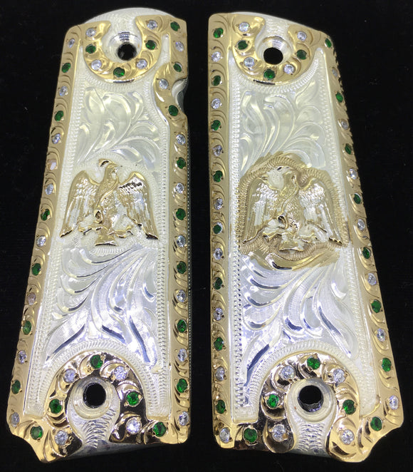 1911 Mexico eagle gun grips Escudo Mexicano