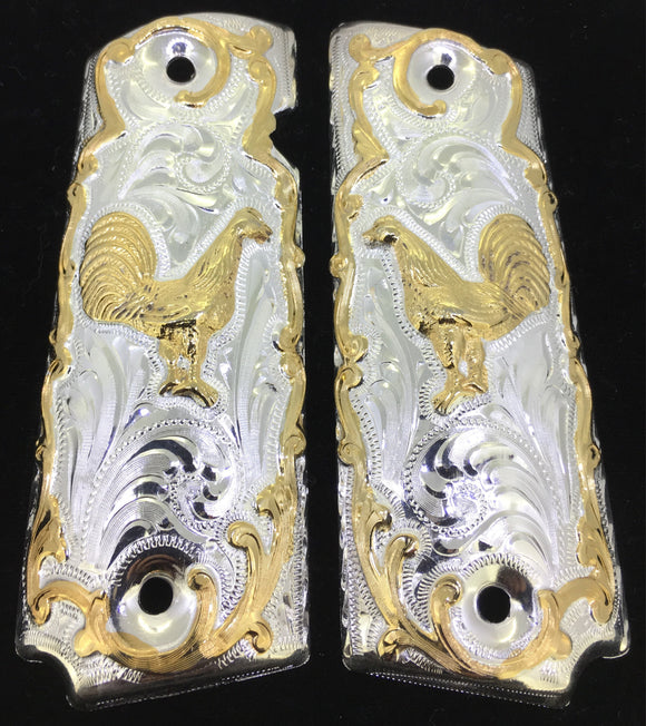1911 • Gun Grips • Rooster •  Springfield • Colt •  Super • Rock Island • Cachas • Gallo