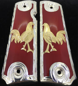 1911 • Gun Grips • Rooster •  Springfield • Colt •  Super • Rock Island • Cachas • Gallo