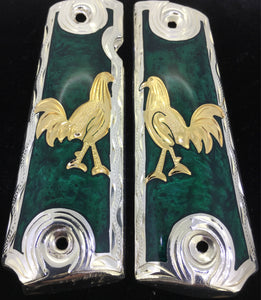 1911 • Gun Grips • Rooster •  Springfield • Colt •  Super • Rock Island • Cachas • Gallo
