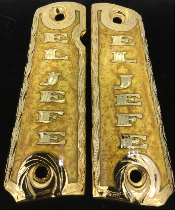 1911 • Gun Grips • El Jefe •  Springfield • Colt •  Super • Rock Island • Cachas • Boss • Jefe