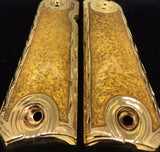 1911 • Gun Grips • Golden yellow Resin •  Springfield • Colt •  Super • Rock Island • Cachas