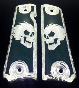 1911 • Gun Grips • Skull •  Springfield • Colt •  Super • Rock Island • Cachas • Calavera • Flames