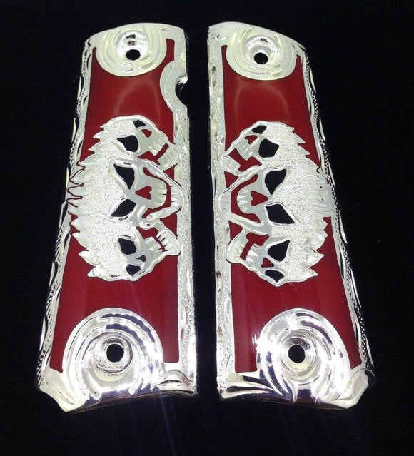 1911 • Gun Grips • Skull •  Springfield • Colt •  Super • Rock Island • Cachas • Calavera • Flames