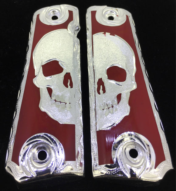 1911 • Gun Grips • Half Skull •  Springfield • Colt •  Super • Rock Island • Cachas • Calavera