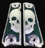 1911 • Gun Grips • Half Skull •  Springfield • Colt •  Super • Rock Island • Cachas • Calavera