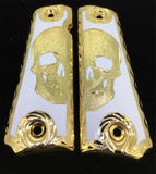 1911 • Gun Grips • Half Skull •  Springfield • Colt •  Super • Rock Island • Cachas • Calavera