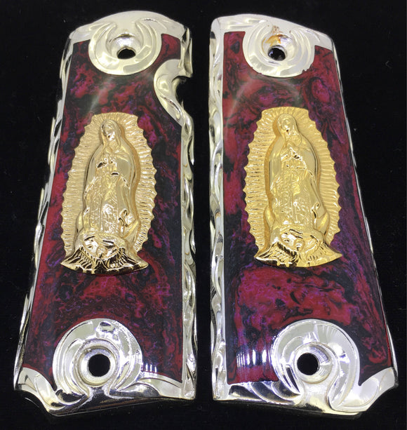 1911 • Gun Grips • Virgin Guadalupe • Virgen Guadalupe • Colt • Cachas • Springfield  • Kimber • Rock Island