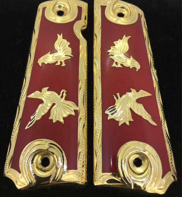 1911 • Gun Grips • Rooster •  Springfield • Colt •  Super • Rock Island • Cachas • Gallo