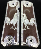 Custom personalized rooster gun grips