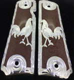 Custom personalized rooster gun grips