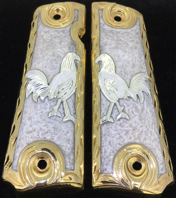 1911 • Gun Grips • Rooster •  Springfield • Colt •  Super • Rock Island • Cachas • Gallo