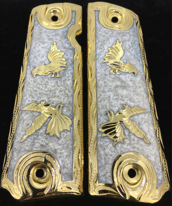 1911 • Gun Grips • Rooster •  Springfield • Colt •  Super • Rock Island • Cachas • Gallo
