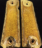 1911 • Gun Grips • Golden yellow Resin •  Springfield • Colt •  Super • Rock Island • Cachas