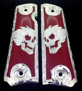 1911 • Gun Grips • Skull •  Springfield • Colt •  Super • Rock Island • Cachas • Calavera • Flames