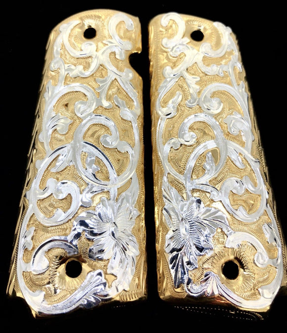 1911 • Engraved • Gun Grip • Springfield • Colt • Super • Rock Island •  Cachas