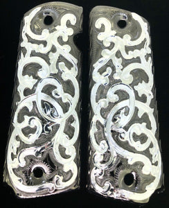 1911 • Engraved • Gun Grip • Springfield • Colt • Super • Rock Island •  Cachas