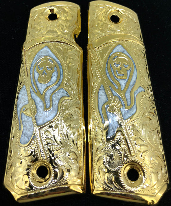 1911 • Gun Grips • Santa Muerte • Anarchy • Grim Reaper •  Springfield • Colt •  Super • Rock Island • Cachas