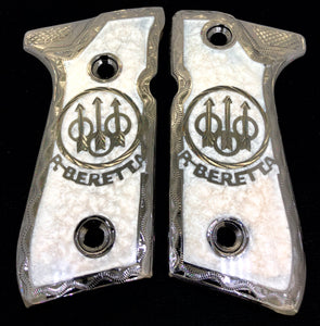 1911 • Engraved • Gun Grip •Beretta • Super •  Cachas