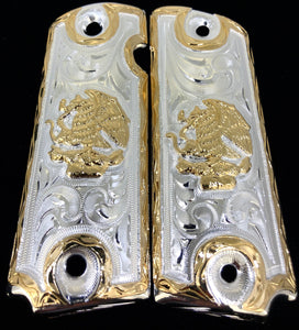 1911 • Gun Grips • Eagle •Escudo Mexicano •Aguila • pringfield • Colt •  Super • Rock Island • Cachas •  Original Santa Muerte