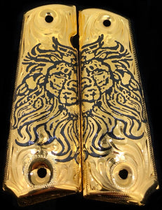 1911 Lion Gun Grips Cachas Leon