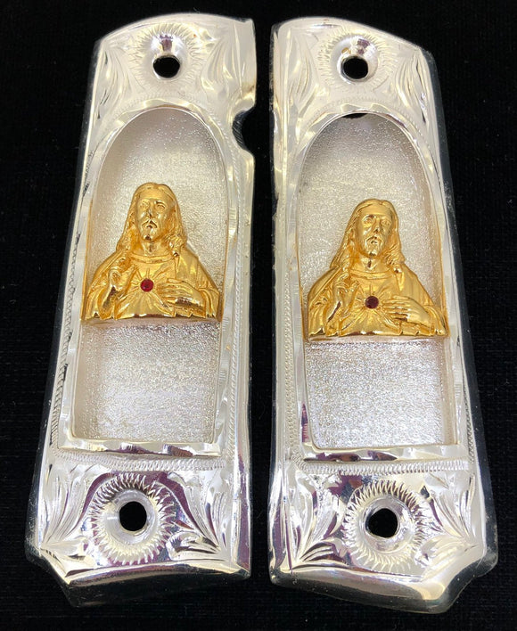 1911 • Gun Grips • Sagrado Corazon •  Springfield • Colt •  Super • Rock Island • Cachas • Sacred Heart