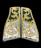 Mexican Eagle Coat of Arms of Mexico Escudo Nacional Mexicano  Hi-Power Browning Gun Grips Engraved Cachas