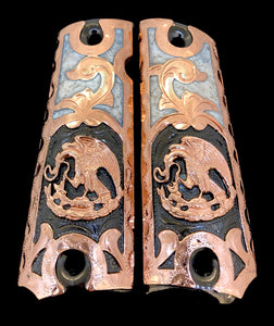 1911 • Gun Grips •  Mexican Eagle Coat of Arms of Mexico Escudo Nacional Mexicano Springfield • Colt •  Super • Rock Island • Cachas •