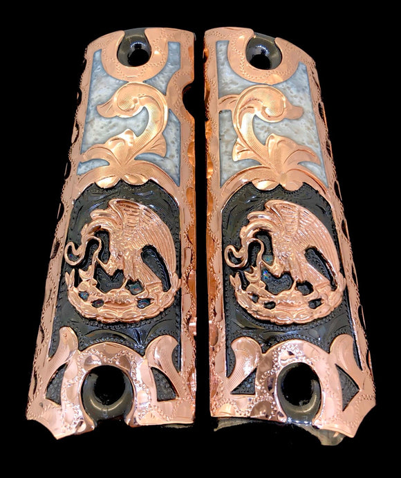 1911 • Gun Grips •  Mexican Eagle Coat of Arms of Mexico Escudo Nacional Mexicano Springfield • Colt •  Super • Rock Island • Cachas •