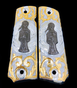 1911 • Gun Grips • Santa Muerte Grim Reaper •  Springfield • Colt •  Super • Rock Island • Cachas •