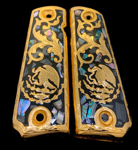 1911 • Gun Grips •  Mexican Eagle Coat of Arms of Mexico Escudo Nacional Mexicano Springfield • Colt •  Super • Rock Island • Cachas •